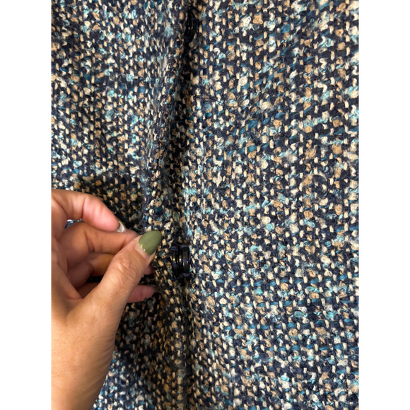 Talbots Tweed Blazer Structured Italian Boucle Fully Lined Multicolor Women's 2P - Picture 7 of 9